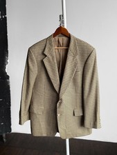 Daniel Hechter Paris Mens Wool Blazer Check Pattern Classic Tailored Jacket
