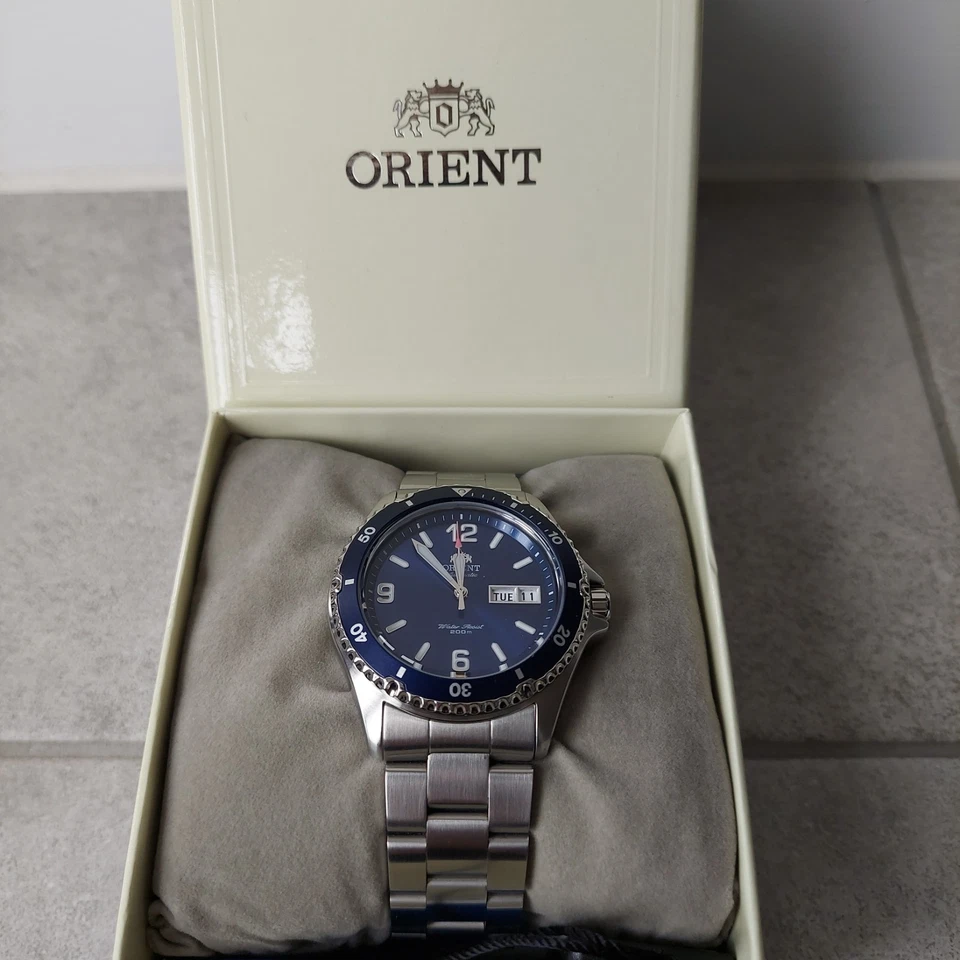 Men's Orient Mako II 2 Automatic Wristwatch Blue Dial FAA02002D - Image 4 of 4