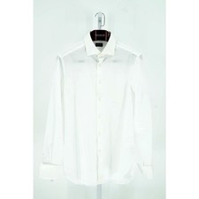 Zegna White 100 Cotton Dress Shirt - Size 44/17.5