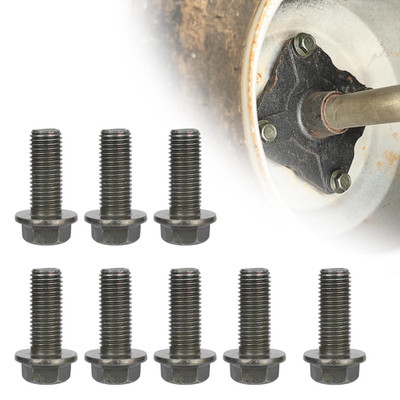 RUTU 8Pcs M10 X 1.25Mm Bolt M10-1.25 X 25Mm Hex Head Flange Bolt for Most Brands