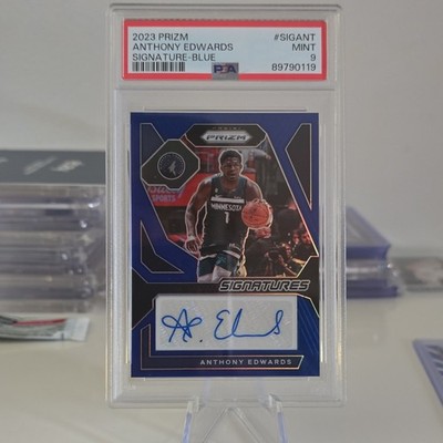 🔥🐜Panini Prizm🐜🔥Anthony Edwards🔥 🤯Signatures AUTO/49🤯🔥PSA 9🔥SIG-ANT🔥🐜