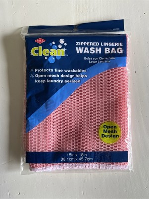 Pink Ritz Zippered Lingerie Wash Bag Laundry Washing 15  X 18  Open Mesh NIP