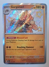 Pokémon TCG Garganacl 178/091 S&V: Paldean Fates Shiny Holo Rare NM Condition