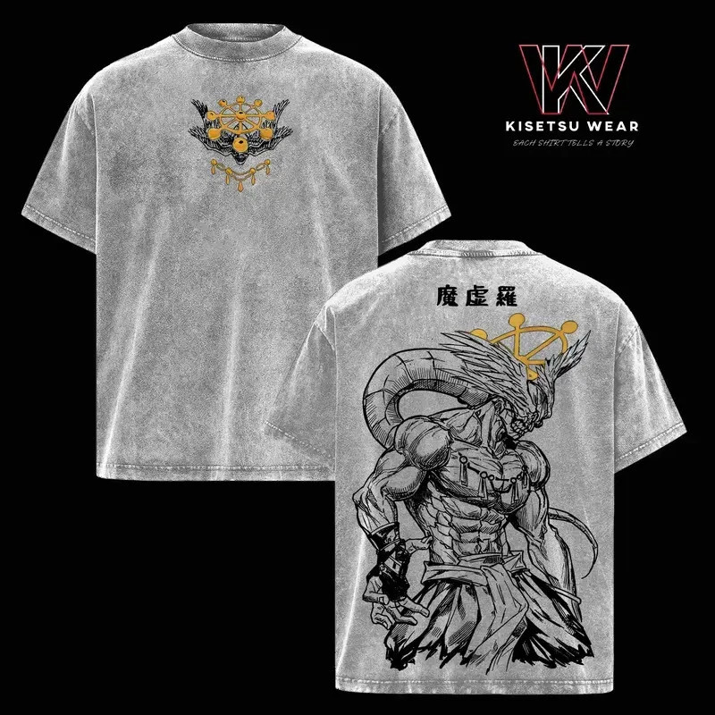 Mahoraga JJK Anime Graphic Tee Dark Anime Streetwear T-Shirt