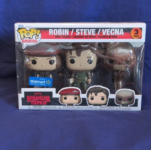 Funko Pop! Vinyl Stranger Things Robin Steve Vecna 3 Pack Walmart Exclusive