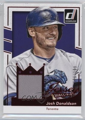 2016 Panini Donruss Jersey Kings Red 101/199 Josh Donaldson #JK-JD 0c3