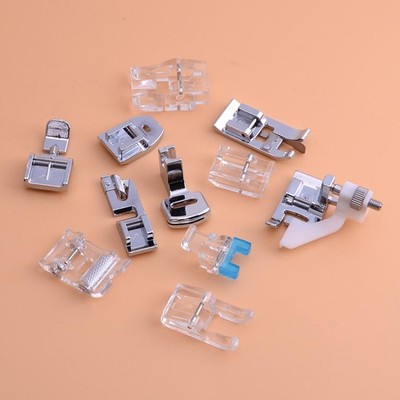 11pcs Presser Foot Feet Kit fit for Brother Singer Nähfüße  Parts