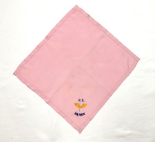 WWII Air Force Pink Sentimental Souvenir Hankie Embroidered Wings and Prop