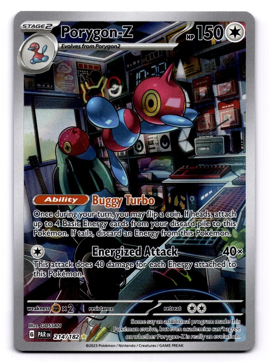 Porygon-Z 214/182 Illustration Rare Pokemon TCG SV04: Paradox Rift
