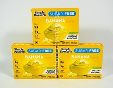 3 Simply Delish BANANA Instant Pudding Desser...