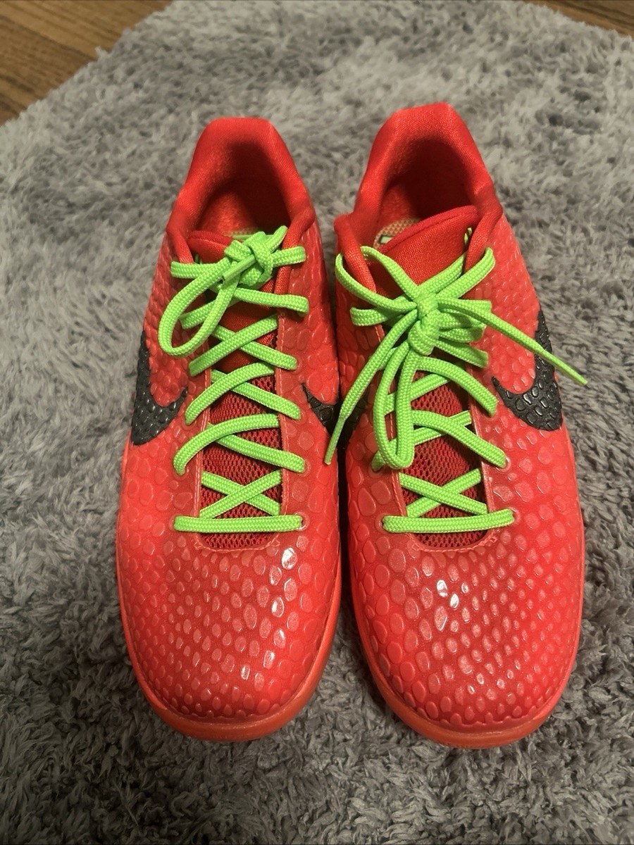 Nike Kobe 6 Protro Reverse Grinch Basketball Shoe GS Size 6Y