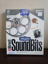 Vintage 90s New Sealed Microsoft Home Movie Soundbits Software 3.5" 5.25" 1994