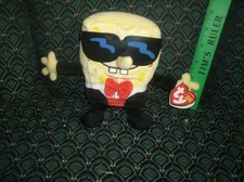 Ty Beanie Babies 8"  SPONGEBOB TUXEDOPANTS  MWMT  RARE  2004  Sunglasses