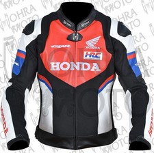 2025 Honda CBR 1.3mm Cowhide Leather Motorcycle Jacket Unisex Motorbike Jacket