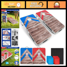 Regulation Size Cornhole Board Set with Score Sheet - 4x2 3x2 FT Outdoor Games