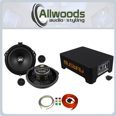 Ford Transit speaker & sub upgrade QXT6.2C + Musway MF110A + harness & deadening