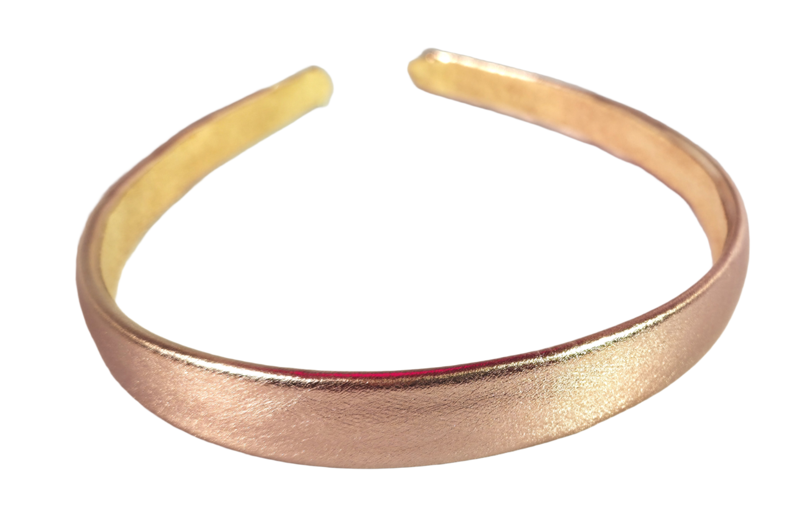 NEW Metallic Rose Gold Alice Band 1.5 Wide Plastic Headband Gloss Hair Accessory