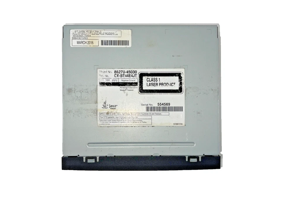 DVD-плеер развлекательный 2016 Toyota Sienna Blu-Ray 86270-45030 от оригинального производителя - Изображение 3 из 4