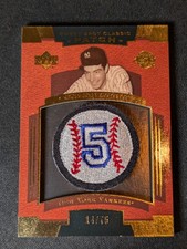 2004 Upper Deck Sweet Spot Classic - Team Logo Patch Joe DiMaggio #SSP-JD /75