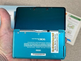 Nintendo 3DS - Aqua Blue Console - Complete CIB - with Box and Manual - System