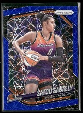 Satou Sabally 2025 Panini Prizm WNBA #4 Blue Velocity Prizms 1991