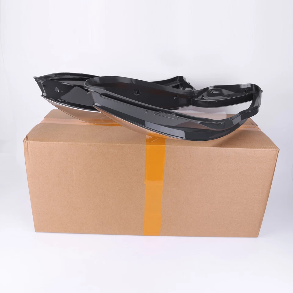 Par de cubiertas de faros para Mercedes-Benz W222 S350 S550 S600 2014-17 Foto 3 de 4