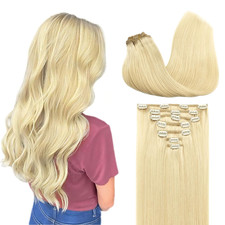 Clip in Hair Extensions Real Human Hair, Remy Human Hair Extensions Clip Ins for
