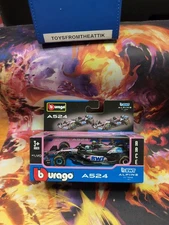 Bburago Formula 1 BWT ALPINE A524 1:43 Diecast Pierre Gasly New MIB VHTF Pink 