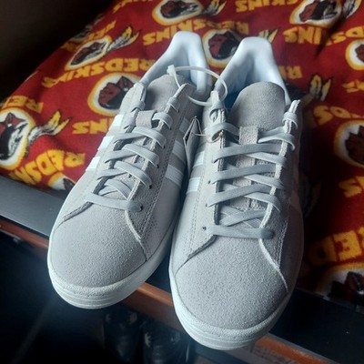 adidas Campus Gray White Suede Low Top Men's Sneakers