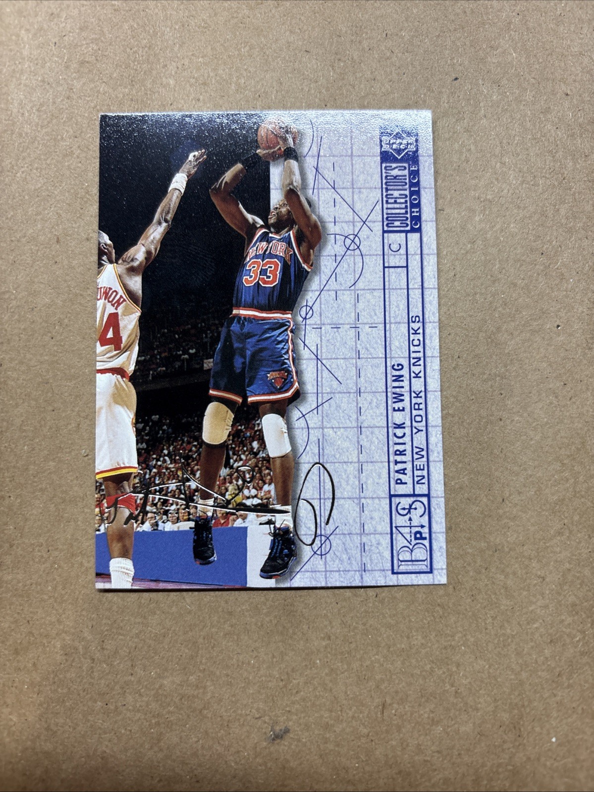 1994-95 Upper Deck Collector's Choice - Patrick Ewing #389 Silver Foil Signature