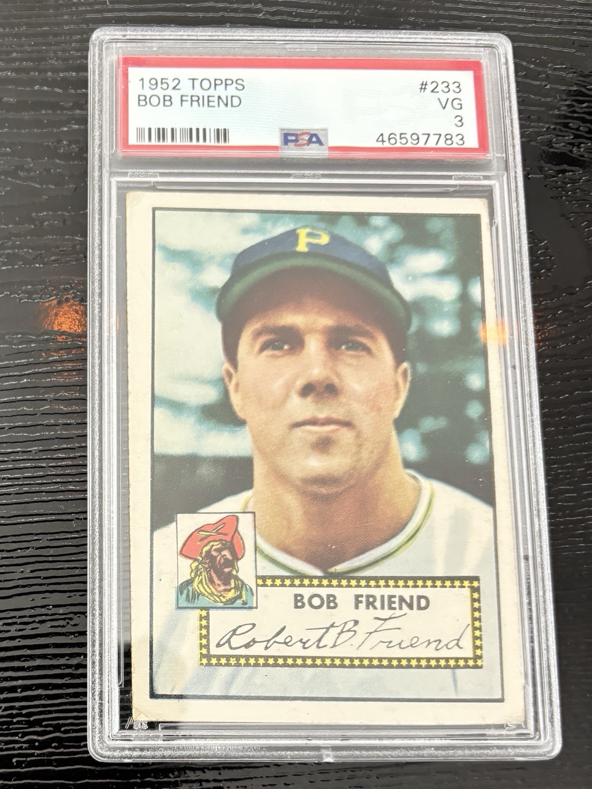 1952 Topps #233 Bob Friend PSA 3