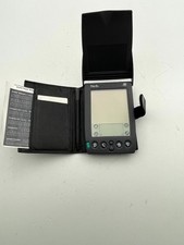 Vintage Palm IIIe PDA Organizer Black Monochrome LCD with Stylus Leather Case