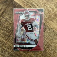 2025 Panini Prizm Draft Picks Ruby Wave Prism #87 BILLY BOWMAN Jr Rookie Card RC. rookie card picture