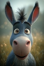 Digital Image Picture Photo Wallpaper Background Desktop AI Donkey