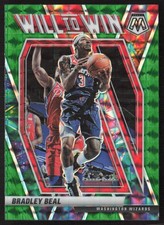 2020-21 Panini Mosaic #5 Bradley Beal Will to Win Mosaic Green