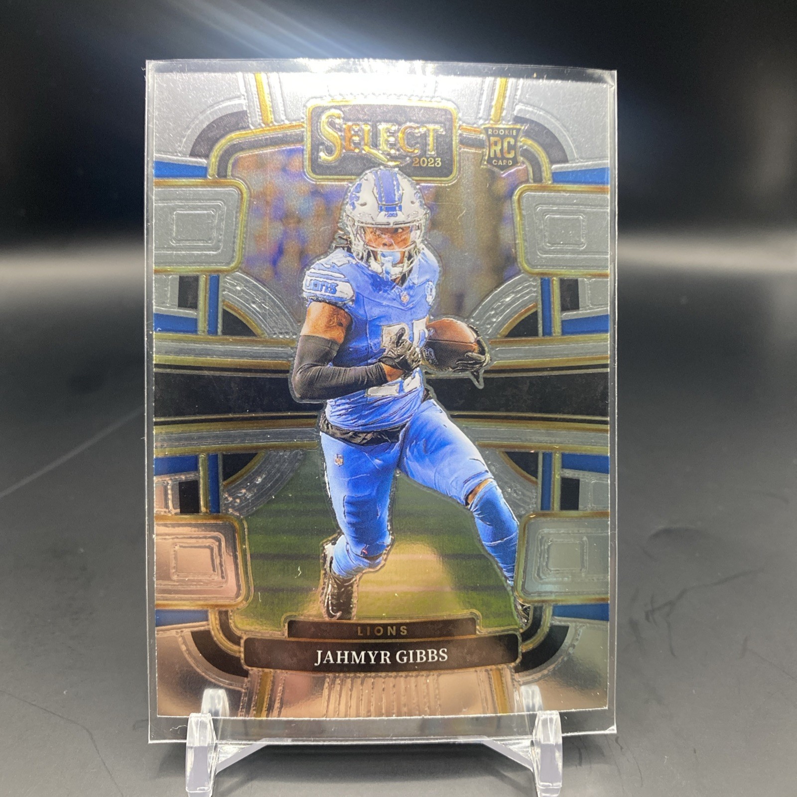 2023 Panini Select - Concourse Jahmyr Gibbs #34 Silver Prizm Die-Cut (RC)