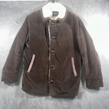 Vintage Matt Andrews Exclusive Corduroy Jacket Mens 44 Sherpa Lined Western