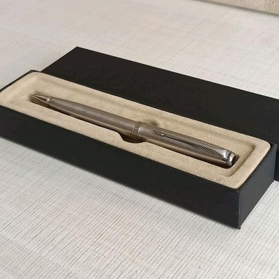 Parker Sonnet Stainless Steel Chrome Trim Ballpoint Pen Original France VP621
