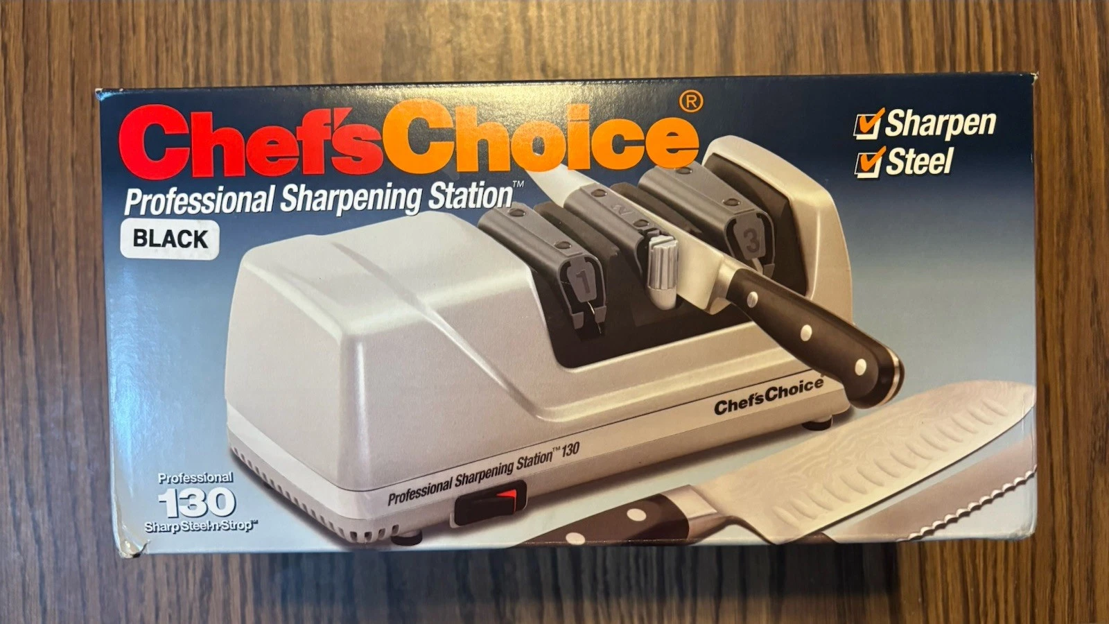 Chefs Choice 130 Black Prossional Knife Sharpening Station