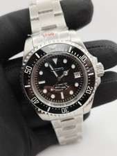 Custom Automatic Watch NH35 Silver Steel Case...
