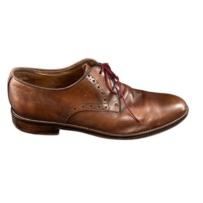 Johnston & Murphy Brown Leather Wingtip Derby Dress Shoes Men 9