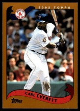 Carl Everett 2002 Topps #157 Boston Red Sox MLB READ FREE SHIPPING AutographDen