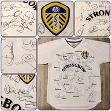 2000/2001 Leeds United F.C. Squad Signed Champions League Shirt w/ COA