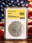 2020 $1 American Silver Eagle Dollar NGC MS69