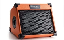 CoolMusic Acoustic Guitar Amplifier, 20 Watt Portable Bluetooth Amp for Guitar A