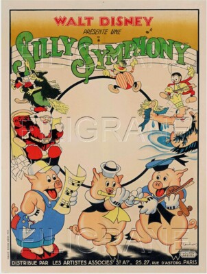 SILLY SYMPHONY FILM Rrjp - POSTER HQ 50x70cm eines KINO POSTER