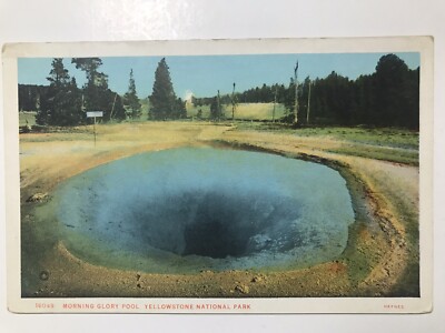 1930 Morning Glory Pool Yellowstone National Park Postcard