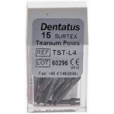 Dentatus TST-L4 Surtex Classic Titanium Posts Long 4 L4 1.50 mm 12/Bx
