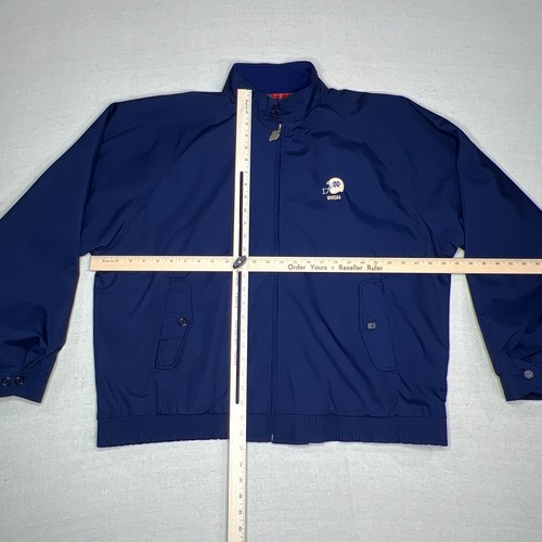 VINTAGE Antigua Jacket Adult Large Blue Notre Dame Football Windbreaker Plaid - Picture 12 of 13