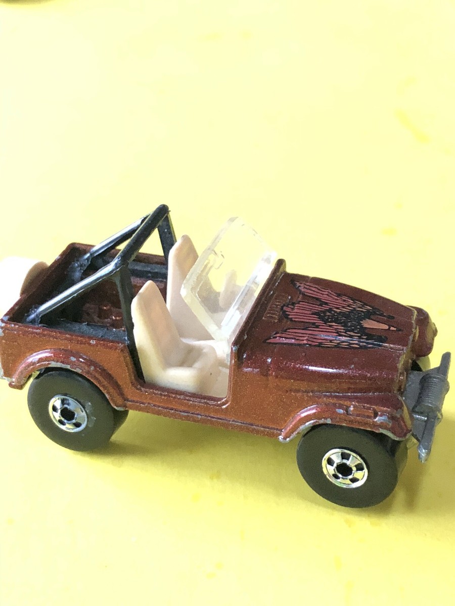 Hot Wheels Jeep CJ-7 1981 Brown Metal Flake Made In Malaysia